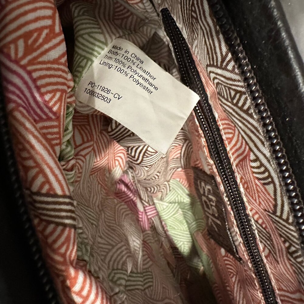 "The Sak" crossbody chocolate leather purse - Picture 5 of 9